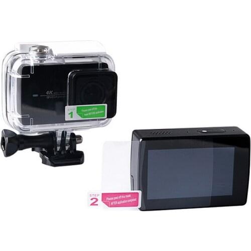 Scratch Resistant Protective LCD Display Screen Film + Lens Film For Xiaomi 2 II Plus 4K Xiaoyi 2 4K Action Camera Accessories