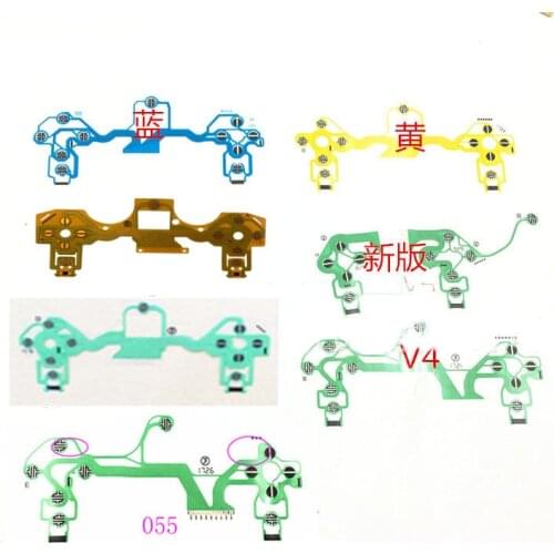 Replacement Buttons Ribbon Circuit Board for PS4 Controller Conductive Film Keypad flex Cable PCB