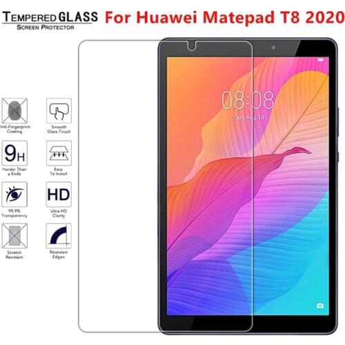 Tempered Glass Screen Protector Film for Huawei MatePad T8 8.0" Kobe2-L09 Kobe2-L03 8 inch Tablet 9H Glass Protective Film