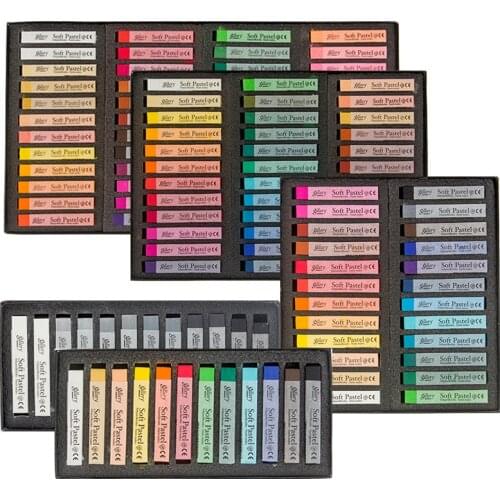 48 Color Soft Pastel Pen Colored Chalk Drawing Coloring Hair Dyed Color Make Up Color Paint Set Art Supplies Sticks DIY