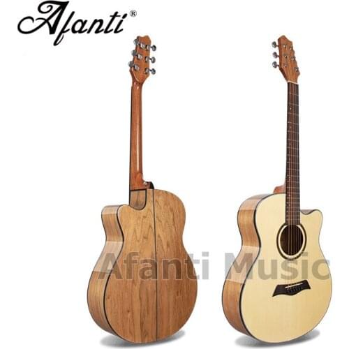 Afanti Music 40 inch Spruce top / Catalpa Back & Sides Acoustic guitar (WY-034)