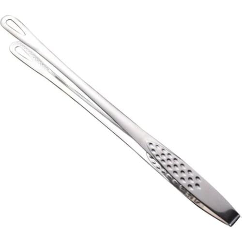 1 Piece Stainless Steel Barbecue Tweezers Steak BBQ Food Tongs Long Handle Meat Beef Food Clip Kitchen Barbecue Utensils