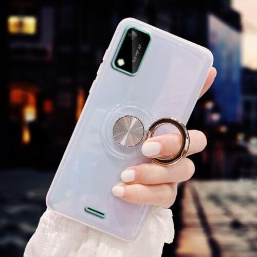 Case for BQ 5745L Clever 5.7" Cover Magnetic Car Finger Ring Holder Soft TPU Shockproof Case for BQ-5745L Clever Coque