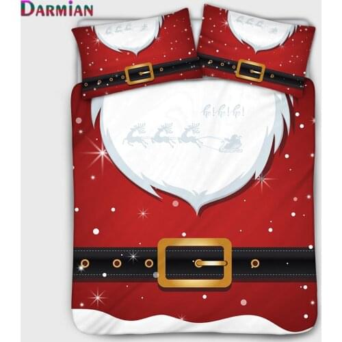 DARMIAN Cute Christmas Series Pattern Print Children Room Quilt Cover including Pillowcase Single/Double Queen Three-piece Set