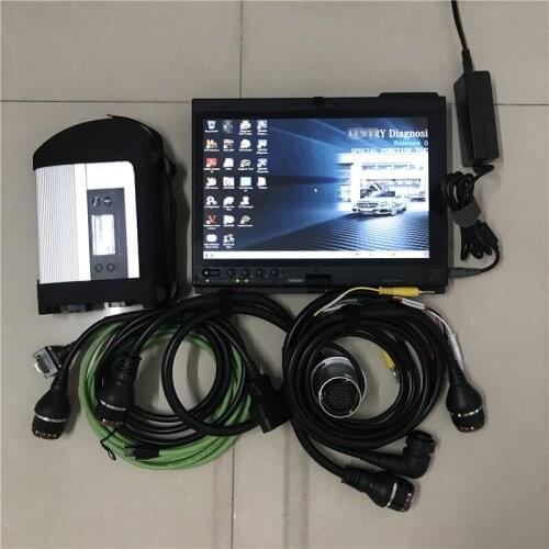 Best Quality MB STAR C4 V2020.12 Software MB Star Diagnostic Tool MB SD Connect C4 with Laptop X200T touch screen tablet scanner