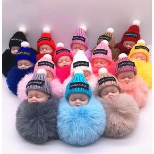 New 8cm Cute 16 Styles Baby Plush Toys Keychain Soft Stuffed Dolls Toy for Kids Children Baby Girls Christmas Gifts