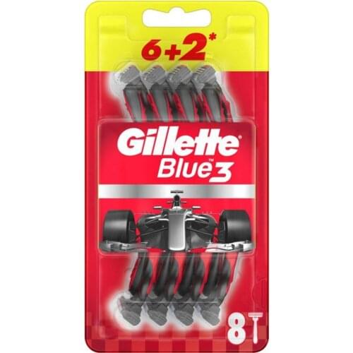 Blue3 Racer Disposable Razor - 8 Pcs in 1 Pack