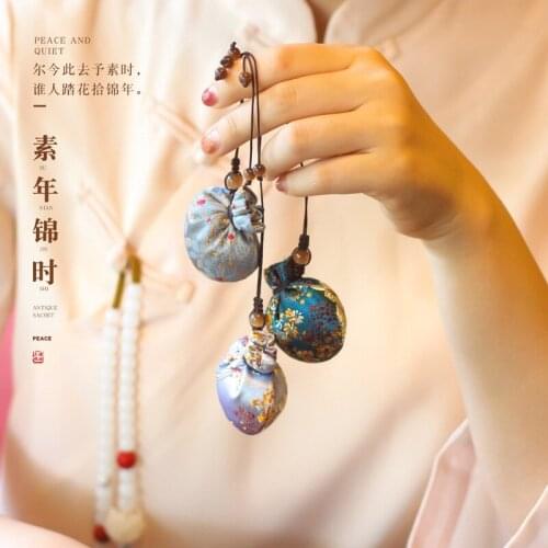 Print Sachets Embroidery brocade Sachet Cross-stitch Pendant pouch Stitch For needlework needle minder Finished product