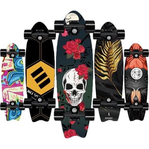 Professional Surf Land Skateboard Maple Single Rocker Skateboard Cruiser Skate Board Longboard Child Sport Street Outdoor Gym