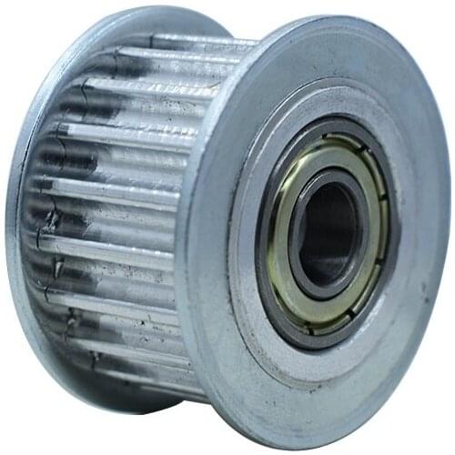 HTD5M 18T Idler Pulley, 16/21mm Belt Width, Bearing Idler Gear Pulley, With Teeth, 5/6/7/8/10/12/15mm Bore Idler Pulley