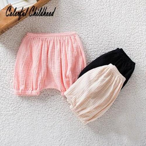 0-24m Baby boy/girls shorts summer cotton Bloom pants kids casual leggings toddler baby clothing