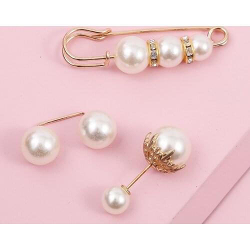 2021 New Sale Elegant Women Pearl Brooches Retro Pins Fashion Jewelry Clothes Accessories Wholesale Sales Pin Broches