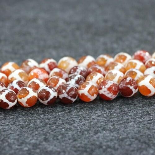 10mm 38pcs/lot, TOP Quality ! Orange Ball Handmade Loose Spacer Round Natural Stone Beads Bracelet DIY Jewelry Making