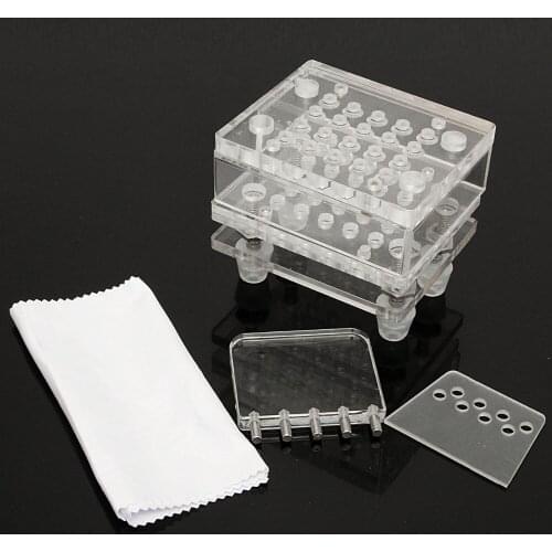 6pcs 20 Holes Size 2 Manual Acrylic Capsule Filler Plate Capsule Maker Filling Machine Pharmaceutical