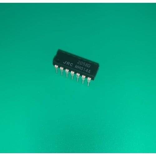 4pcs/lot NJM2058D DIP14 NJM 2058D IC OPAMP GP 4 CIRCUIT 14DIP QUAD OPERATIONAL AMPLIFIER JRC2058D JRC2058-D NJM2058-D