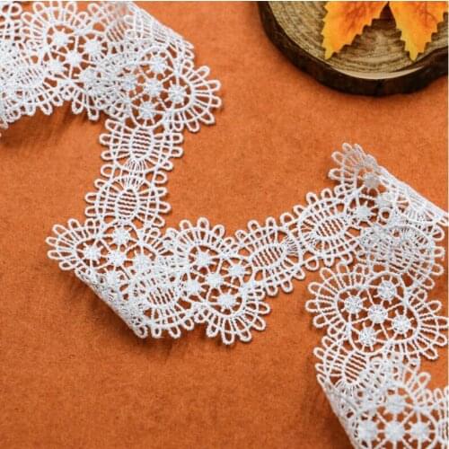 5 Yards 3.8cm Wide lantern Lace Trim White trimming For Dress Sewing Home Textile Handmade Clothes Lace Appliques DIY materials