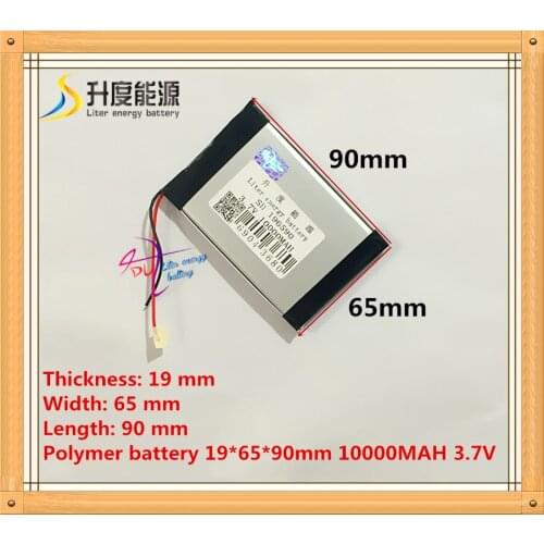 The tablet battery 3.7V 10000mAH 196590 Polymer lithium ion / Li-ion battery for tablet pc