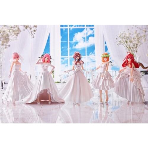 De Typische Quintuplets Bruid Nakano Nino Wedding Dress Anime Figure Colletible Cartoon Action Model Toys goods in stock