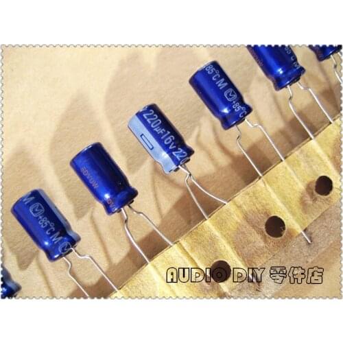 20PCS/100PCS M Series 220uF 16V 16V220UF Electrolytic Capacitor