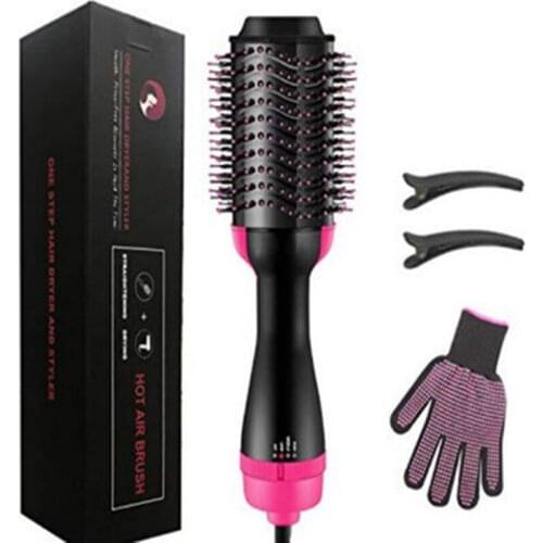 Hair Dryer Volumizer Ceramic Electric Blow Dryer Hot Air Styling Brush Negative Ion Generator Hair Straightener Curler Styler