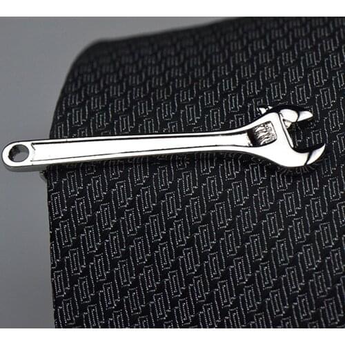 Wrench Tie Clips High-quality Copper Men Gifts Daily Suit Shirt Tie Accessories Personality Simple Business Necktie Clip