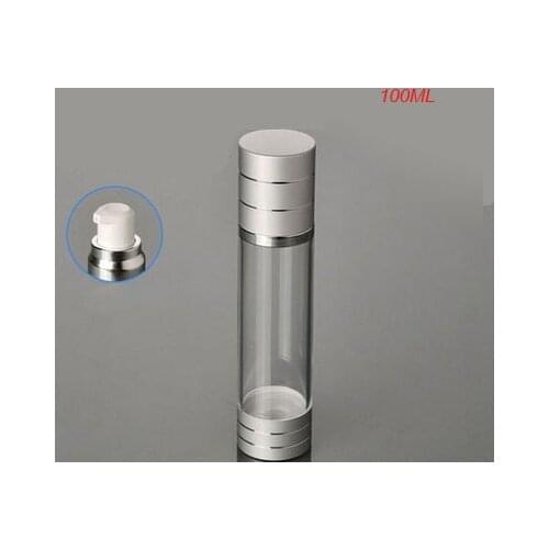 Hot 100ML airless bottle plastic lotion bottle with airless pump can used for Cosmetic Packaging