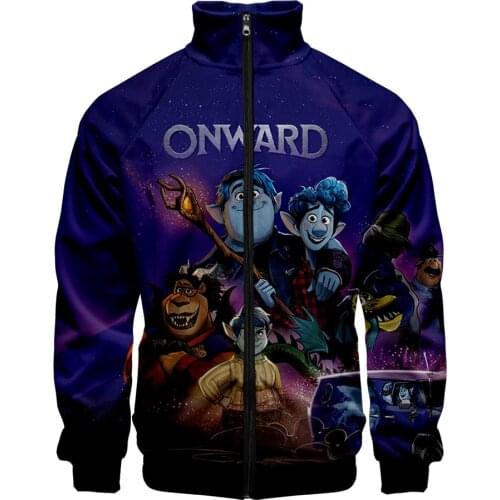 3d Jacket Zipper Mens Jacket Cartoon Anime Bomber Jackets Coat Male Casual Streetwear Tops Find The Magic: Pixar Onward