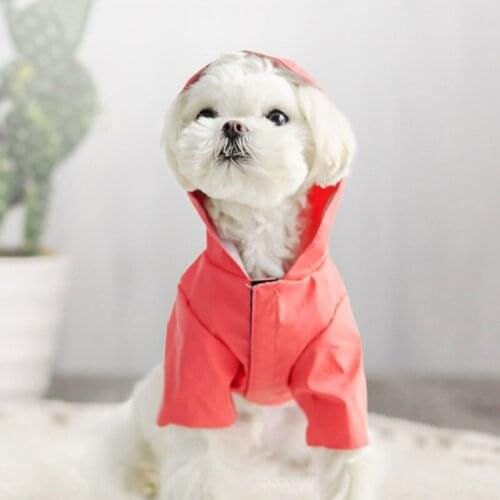 Summer Dog Raincoat, Pet Outdoor Supplies, Moisture-proof Hair, Reflective Dog Raincoat Hoodie Waterproof Coat Raincoat Dog