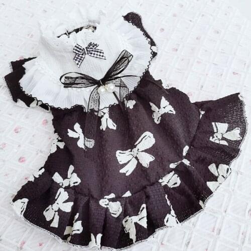 Cute Cat Dog Dress Summer Pet Skirt Puppy Costumes Apparel Yorkshire Pomeranian Poodle Bichon Schnauzer Pet Clothes Dog Clothing