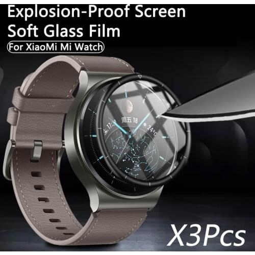 Soft Fibre Glass Protective Film Cover For RedMi Watch XiaoMi Mi Watch Lite HD Clear Anti-Scratch Film For Mi Watch 2019 Color