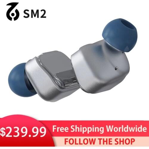 SonicMemory SM2 Earphones HiFi Headset Wired Dynamic Earbuds