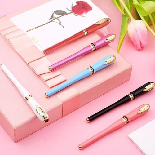 Picasso 986 Unique Style Greek Irene Pimio Fountain Pen Female Gift Bud Cap Leaf Clip Iridium 0.38 Financial Homework Pen