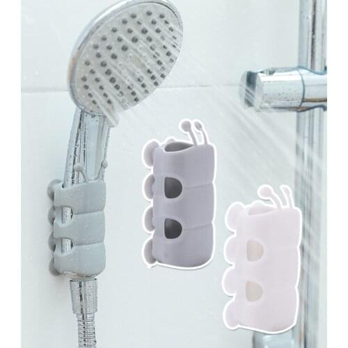 Bathroom Shower Head Movable Bracket Powerful Suction Seat Chuck Suction Cup Bathing Shower Mounting Brackets Support Rack