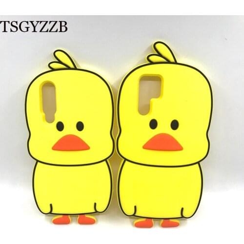 Yellow Duck Soft Silicone Cases For Huawei P30 Pro 3D Cute Protection Back Cover For Coque Huawei P30 Fundas Cartoon Phone Case