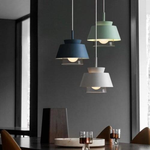 Nordic Restaurant Lamps Lanterns Modern Originality Cafe Bar Fashionable Clothing Shop Iron Art Glass Pendant Light