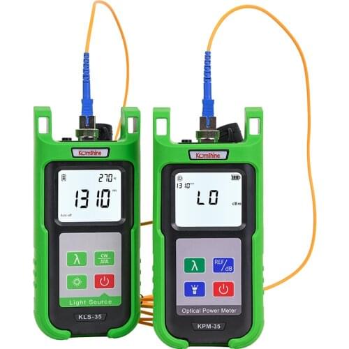 Wholesaler KomShine KPM-35 Power Meter FTTH Fiber Cable Tester and Single Mode SM Fiber Optical Light Source KLS-35