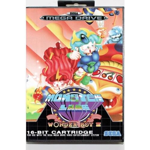 Wonderboy III Monster Lair 16bit MD Game Card For Sega Mega Drive/ Genesis with Retail Box