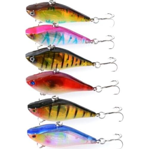 YUZI 100pcs 60mm 13g VIB Hard Plastic Fishing lures Set Sinking Wobblers