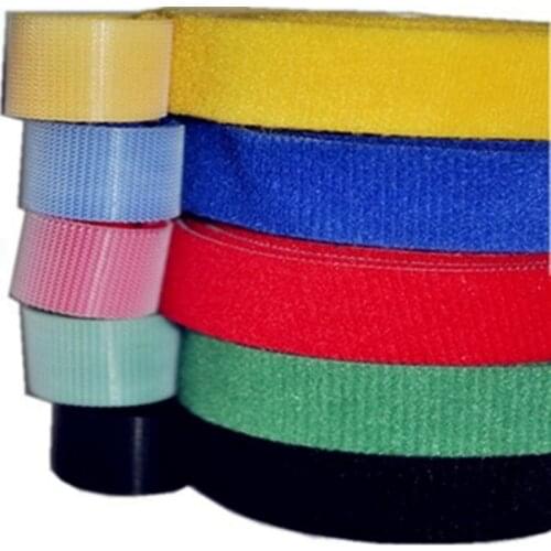 1 roll 10mm 5 meters Back-to-back cable tie tie wire belt line with wire binding with magic tape short hook