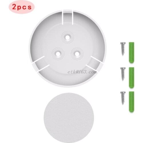 2Set 360 Degree Swivel Plastic Camera Wall Mount Bracket Holder for Mi/Yi Smart Home Security Camera Accessories