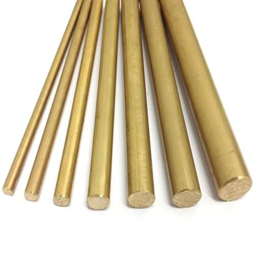 4/6/8/10/12mm Hardware Brass Round Bar Rod Circular Wire Tube Modelmaking