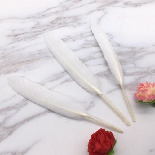 1000Pcs White Goose Feathers 10-15cm For DIY Crafts Wedding Dreamcather Earring Show Decoration Plume Headdress Hat Accessories