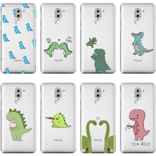 TPU Phone Case For Huawei Honor 6A 4C 5C 6C Pro Soft Silicone Kawaii Dinosaurs Cartoon Back Cover For Huawei Honor 4X 5A 5X 6 6X