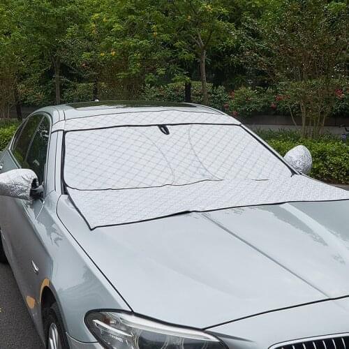 Dual Purpose car Sunshade Front Windshield Plus Extension Block car with Multi-Function Snow Block Winter and Summer Sun Block