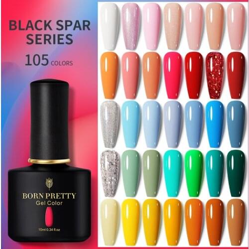 BORN PRETTY 10ml Gel Nail Polish Super Bright UV Gel Nail Art Manicure Soak Off Color Gel Polish Base Top Coat