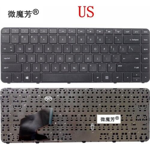 New English laptop Keyboard for HP 14-B TPN-Q113 Q115 Sleekbook 14-B019US 14-B004TX B005TX B006TX With Frame US Layout