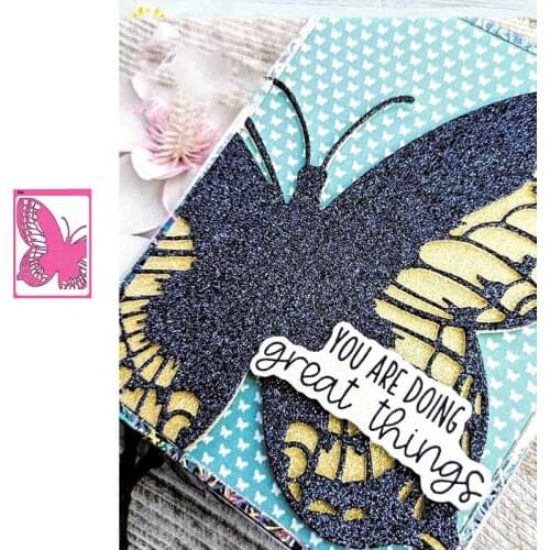 Bold Butterfly Beautiful Cutting Dies and Stamps Scrapbook Dariy Decoration Stencil Embossing Template Diy Make Albums 2021