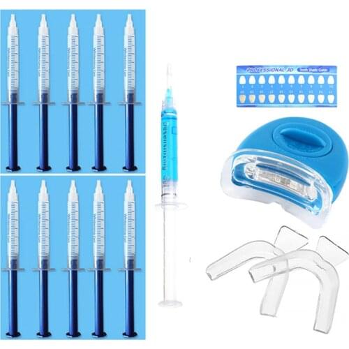Dentist Teeth Whitening Kit Peroxide Bleaching System Oral Desensitizing Gel Dental Whitening Tool with Cold Light Lamp