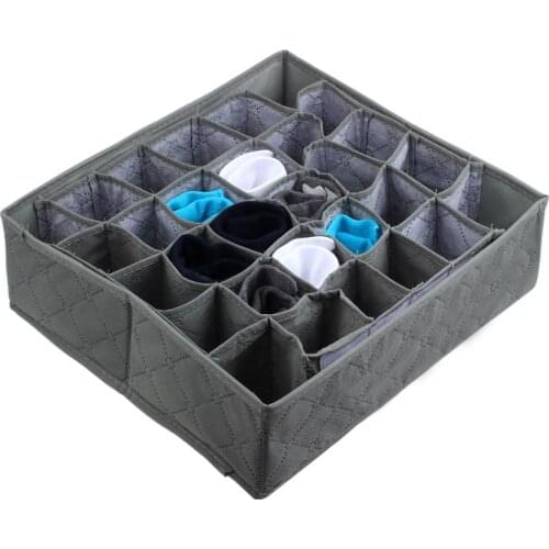 New Arrival Wholesale Price 30 Cell Bamboo Charcoal Underwear Ties Socks Drawer Closet Organizer Storage Box Fit For Collection
