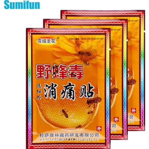 24pcs Bee Venom Pain Relief Plaster Adhesive Back Knee Joint Heat Patches Rheumatoid Arthritis Herbs Chinese Medical Stickers